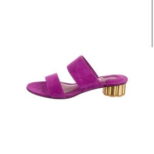 Salvatore Ferragamo Suede Slides